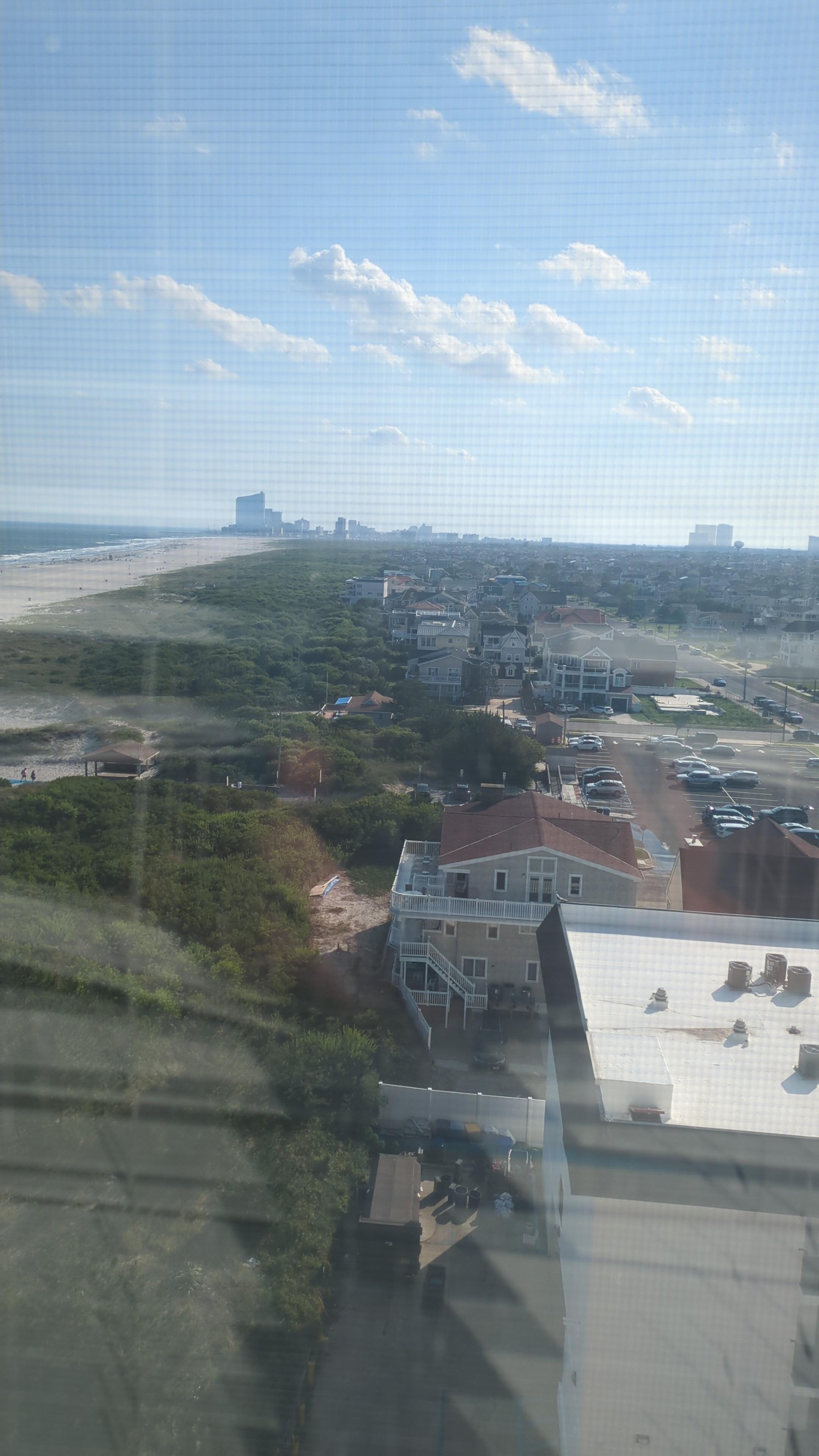 The view to Atlantic City from the penthouse.