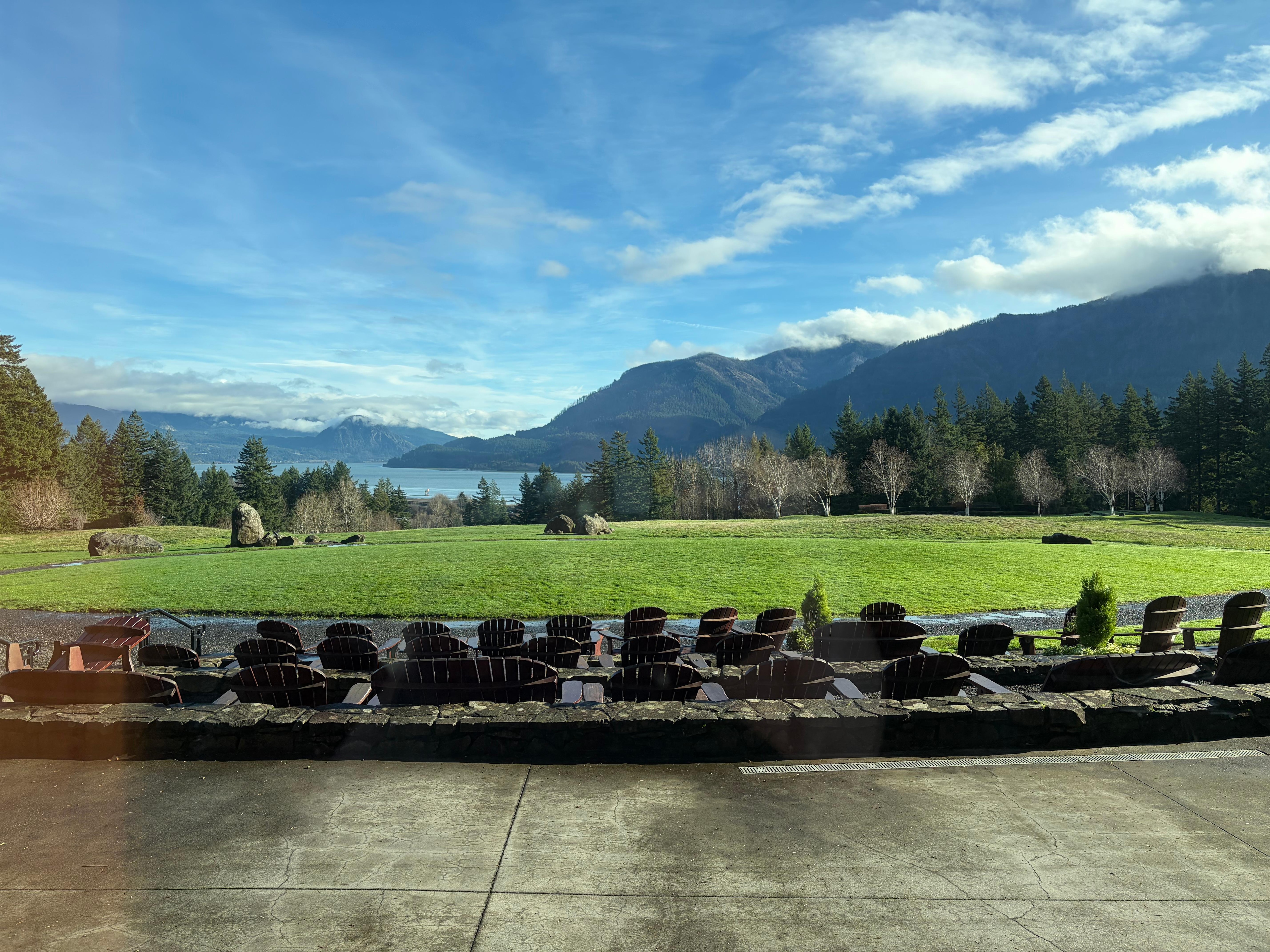 The window outside the lobby