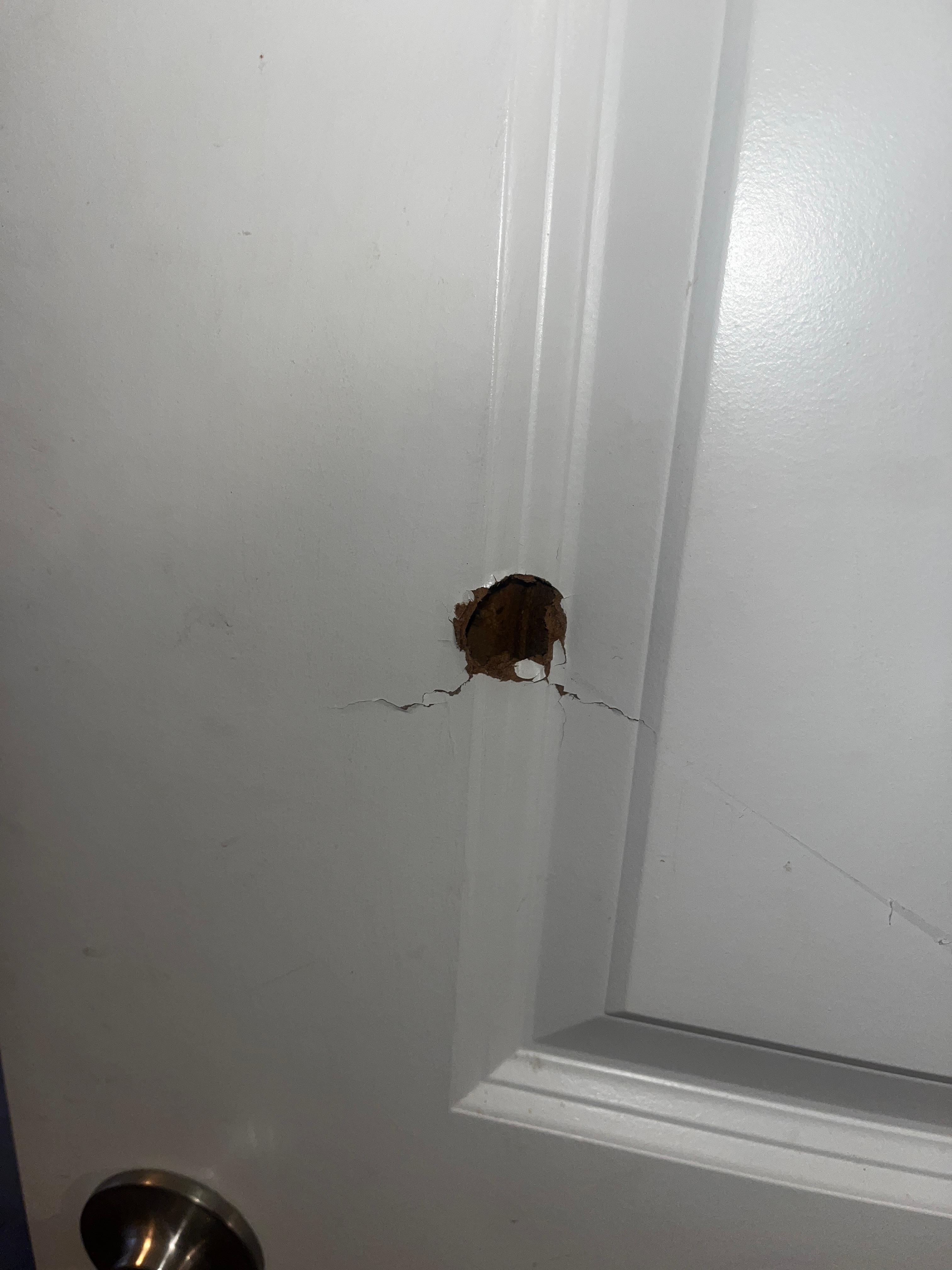 Hole in bedroom door