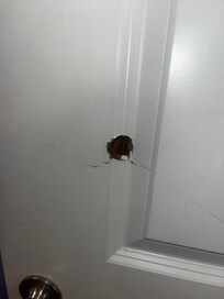 Hole in bedroom door