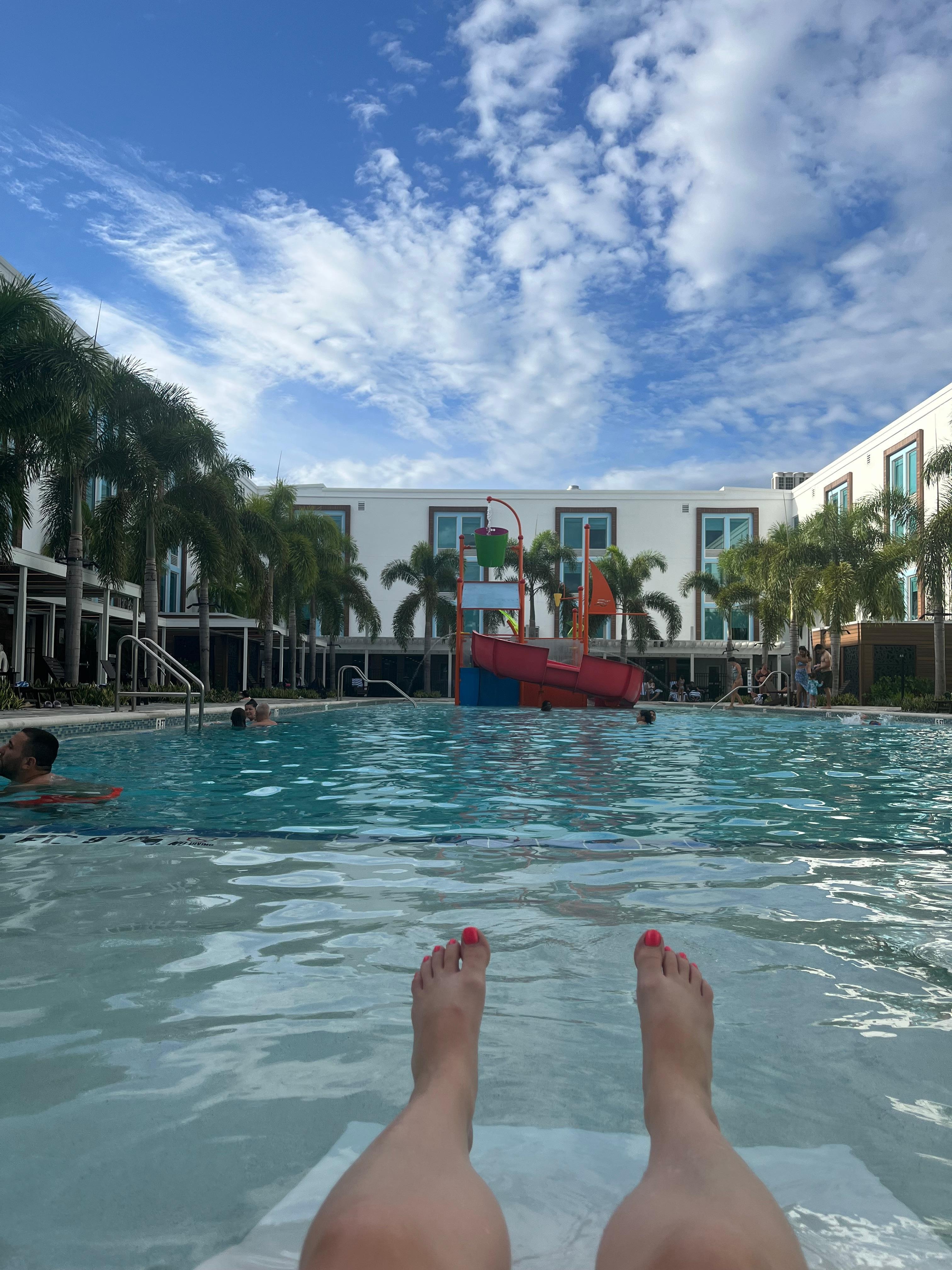 The beautiful pool