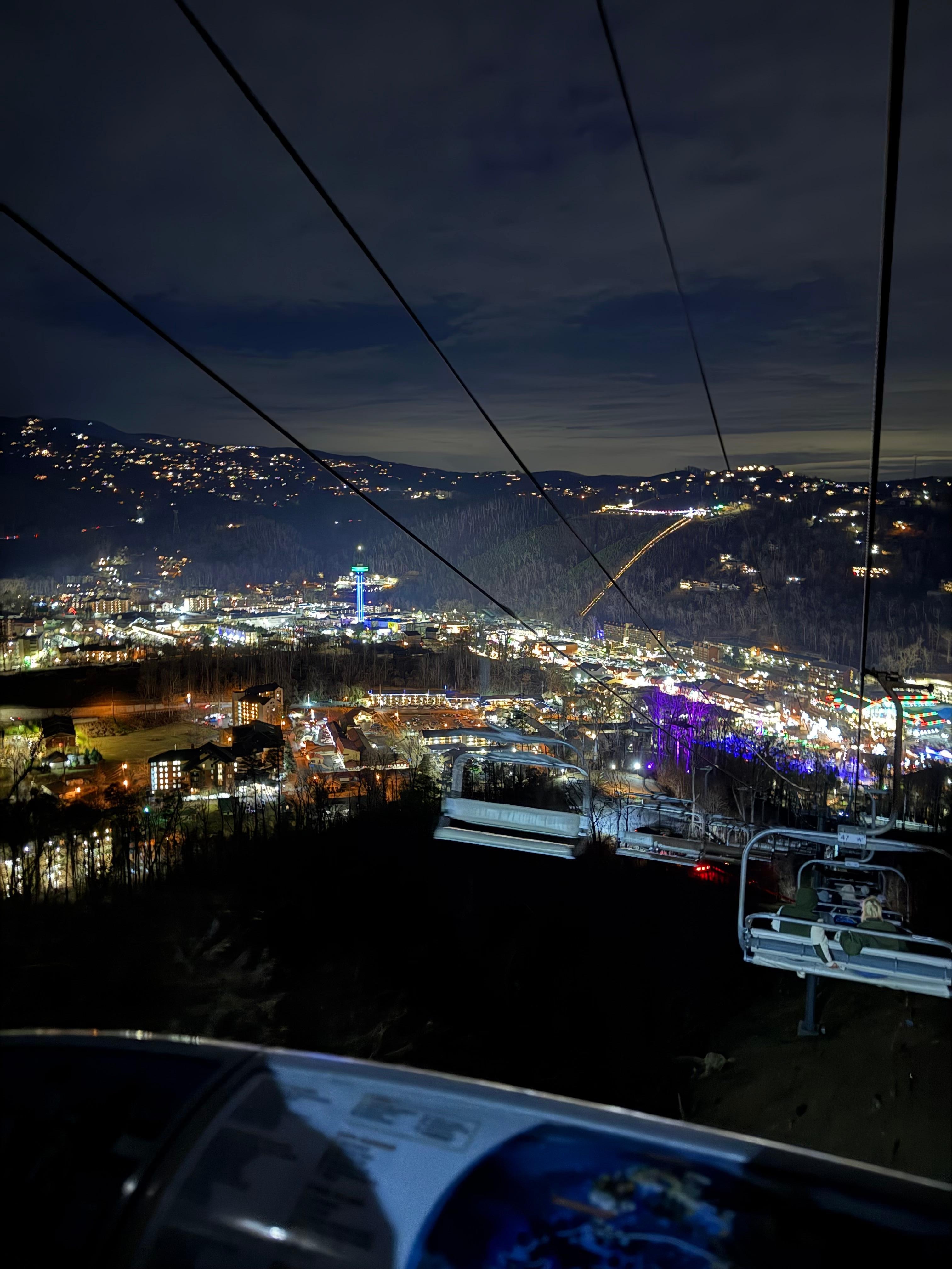 Night view from Anakeesta 