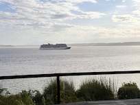 Cruise ship coming by