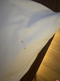 Stain on pillow