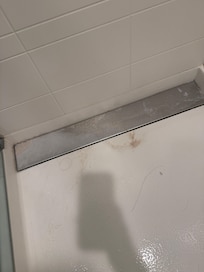 Plugged drain in shower