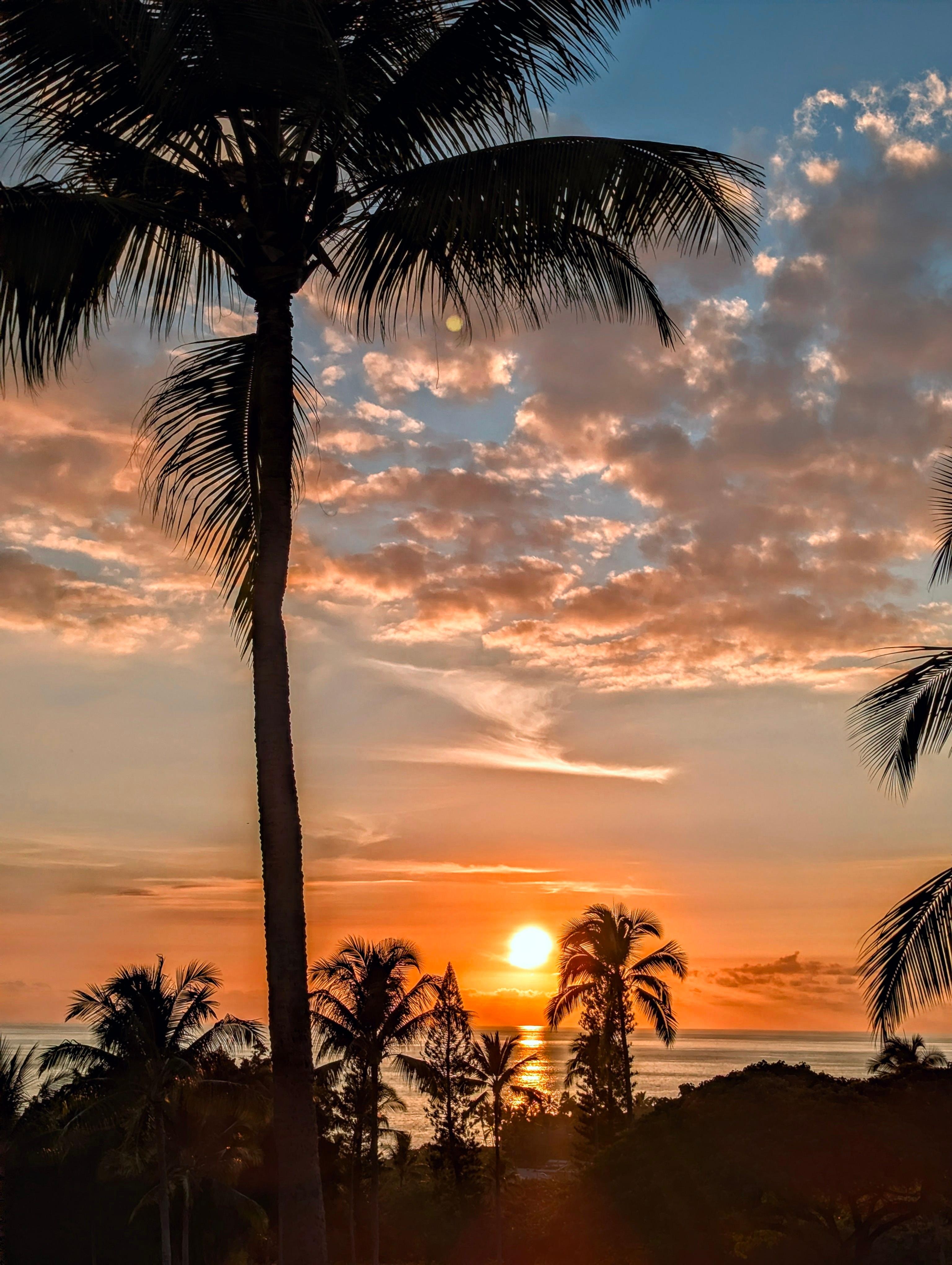 Amazing sunset from the lanai. Breathtaking. 🩷