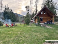 We enjoyed a fire on our final evening