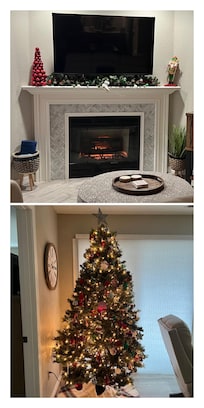 Especially loved the tree and Christmas decor!