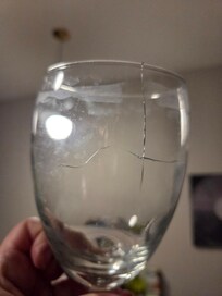 Broken wine glass