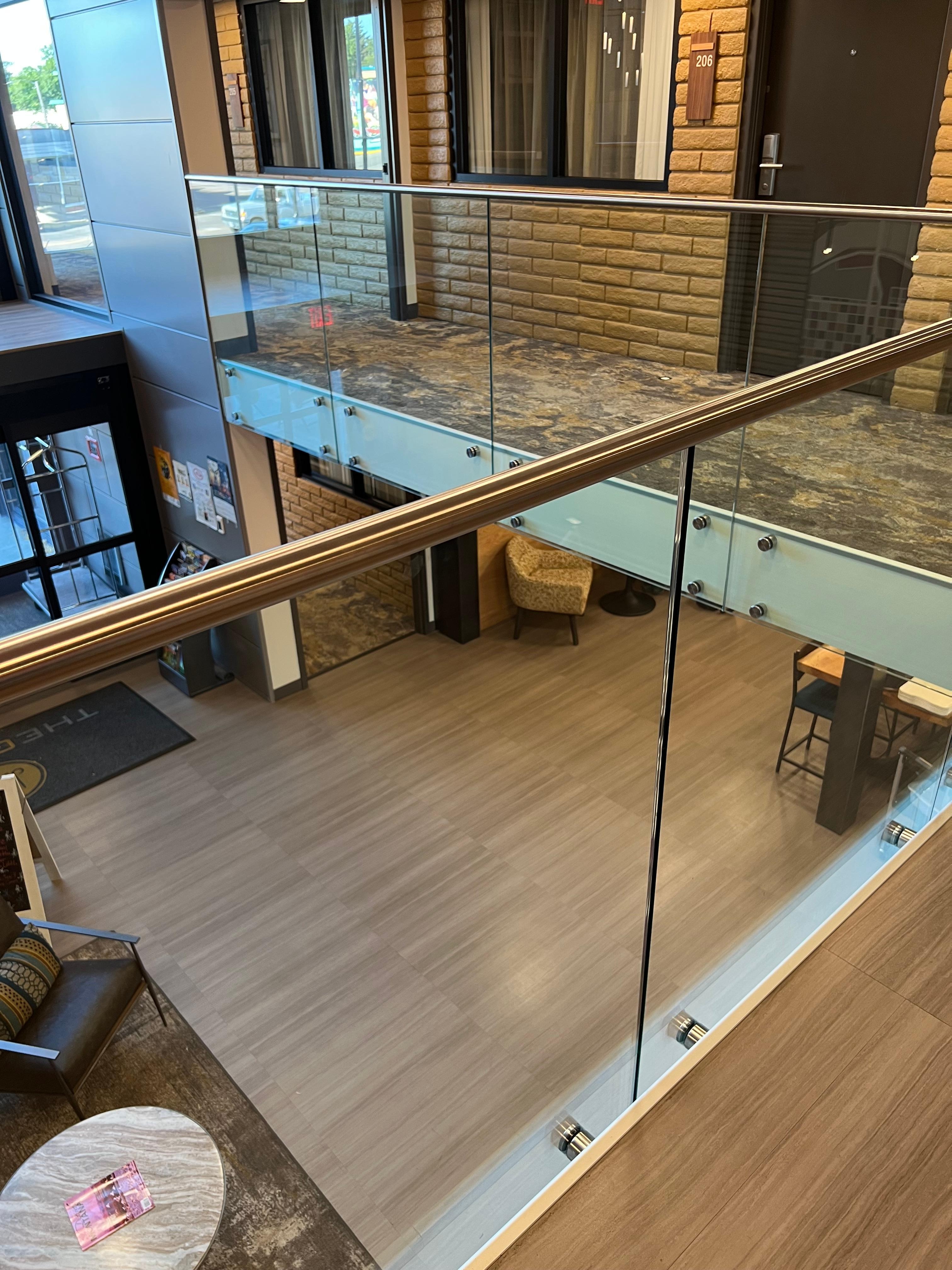 View from second floor near elevator