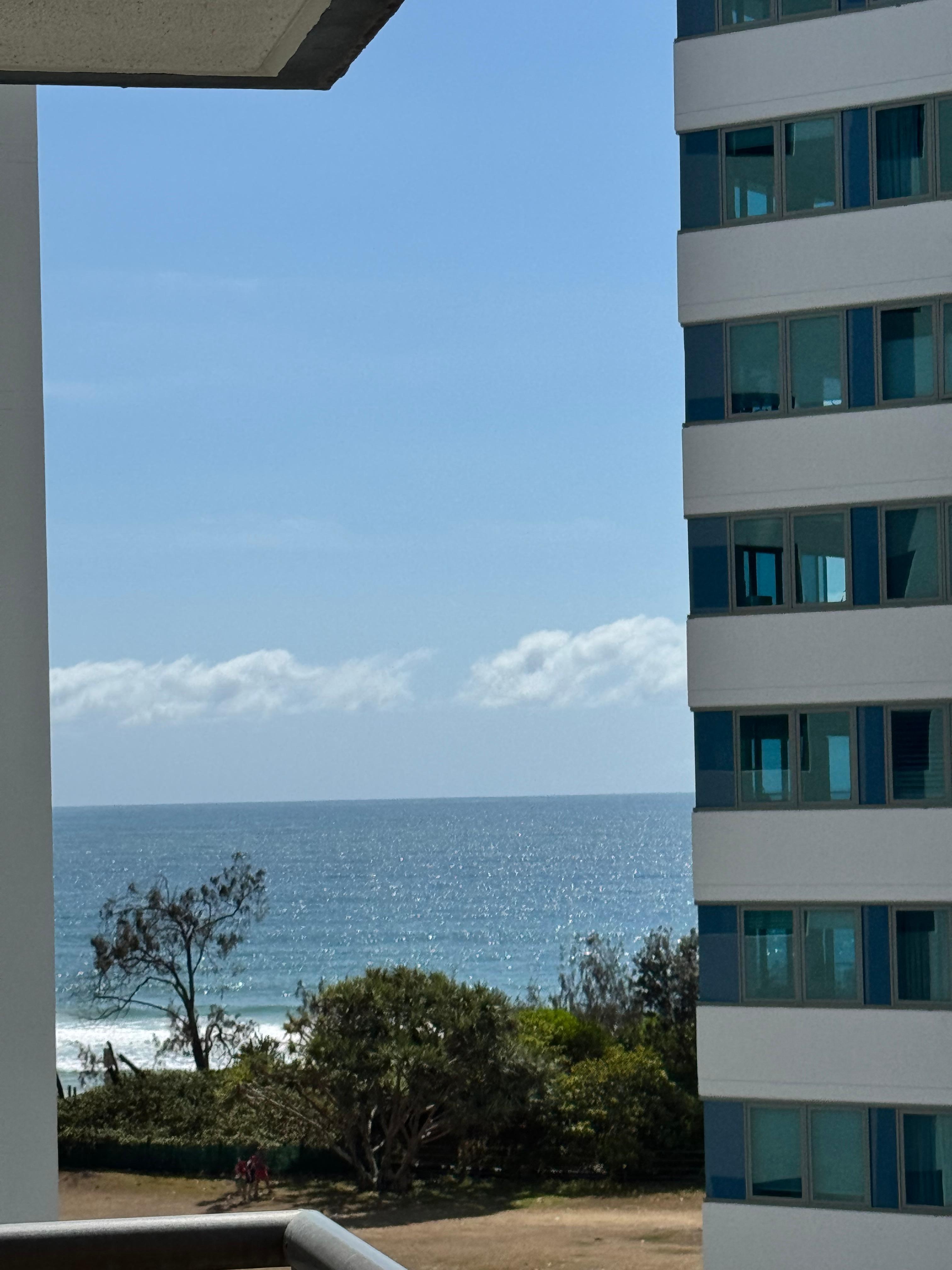 Ocean view from balcony