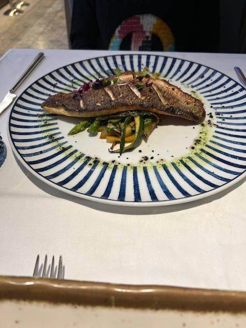 Hotel Santa Justa's Restauant- Sea Bass with Veggie