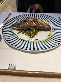 Hotel Santa Justa's Restauant- Sea Bass with Veggie