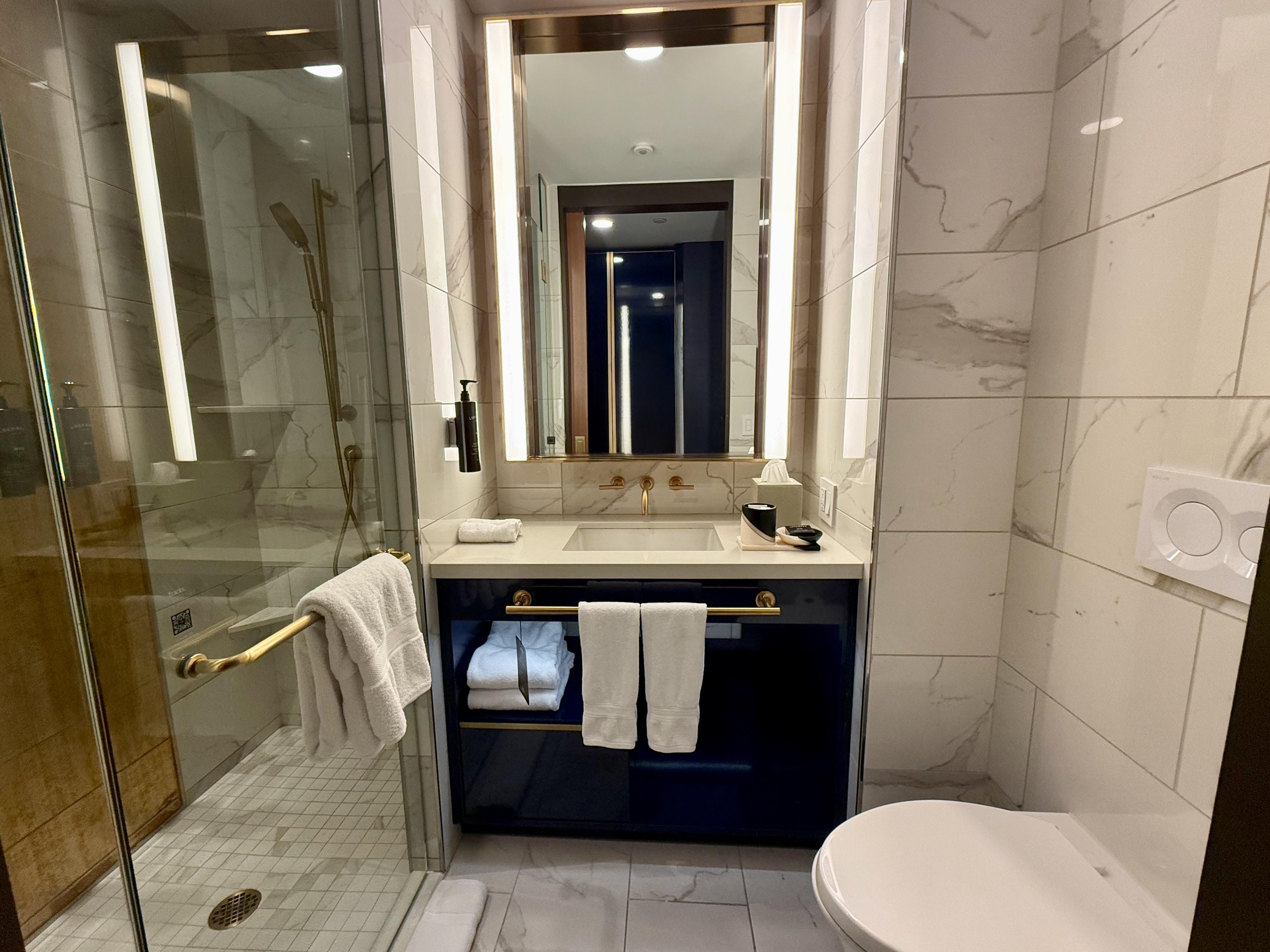 Classic King Bathroom with lovely toiletries.