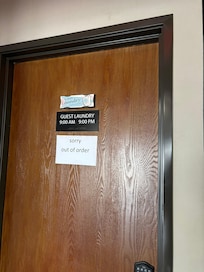 Laundry out of order