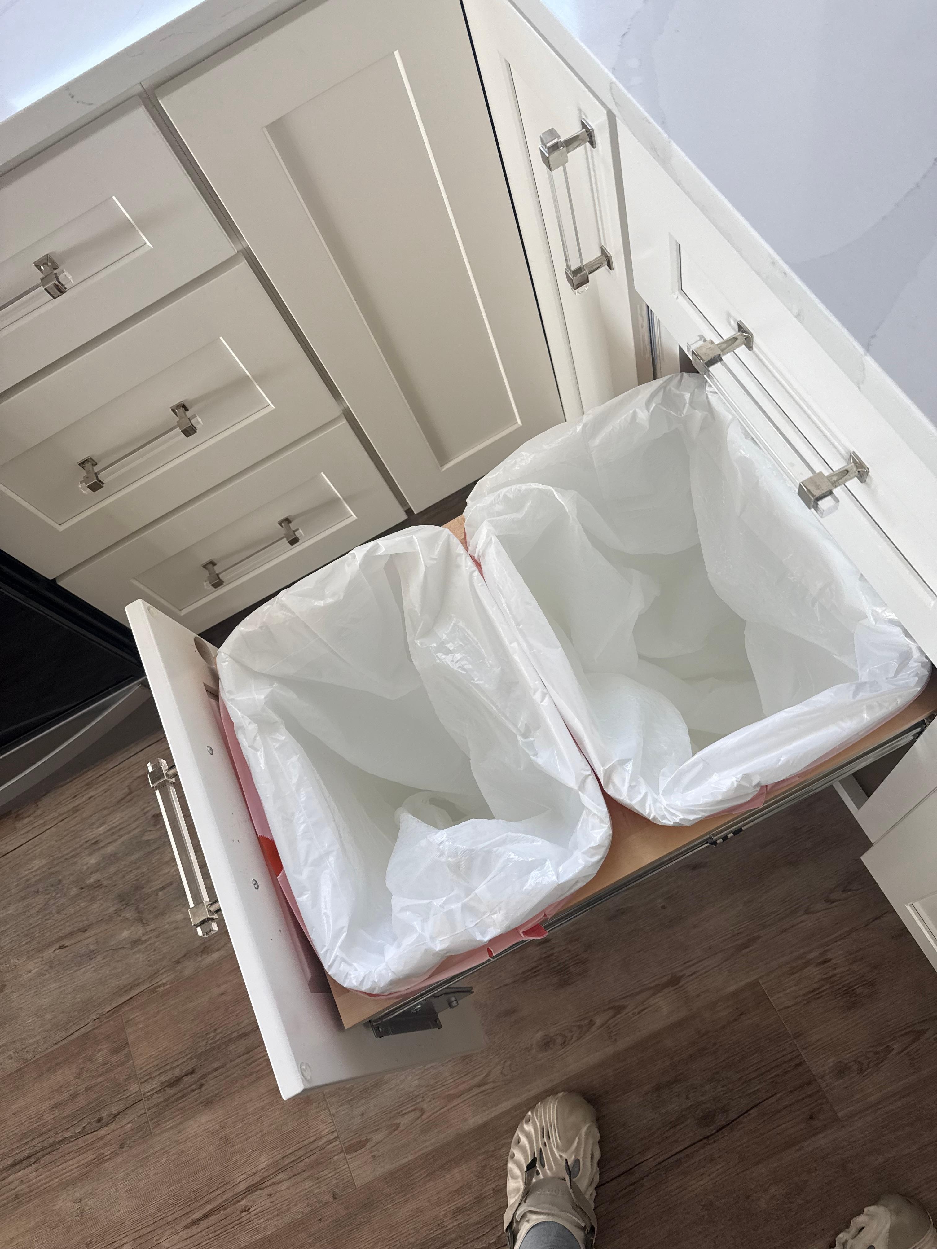 Loved the double bag trash bin