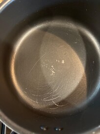 Peeling nonstick coating can leach into food while cooking a make you sick.