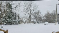 Lots of snow. View from front door.