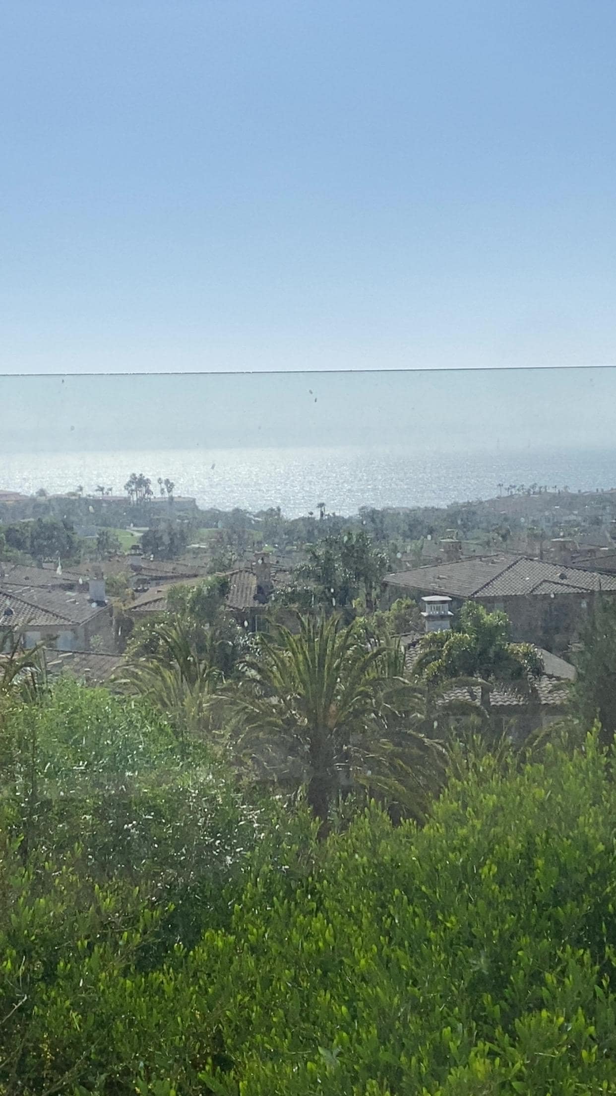View from the lower hot tub