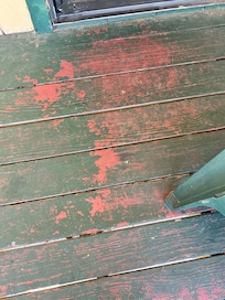 Deck patio Floor paint chipping off