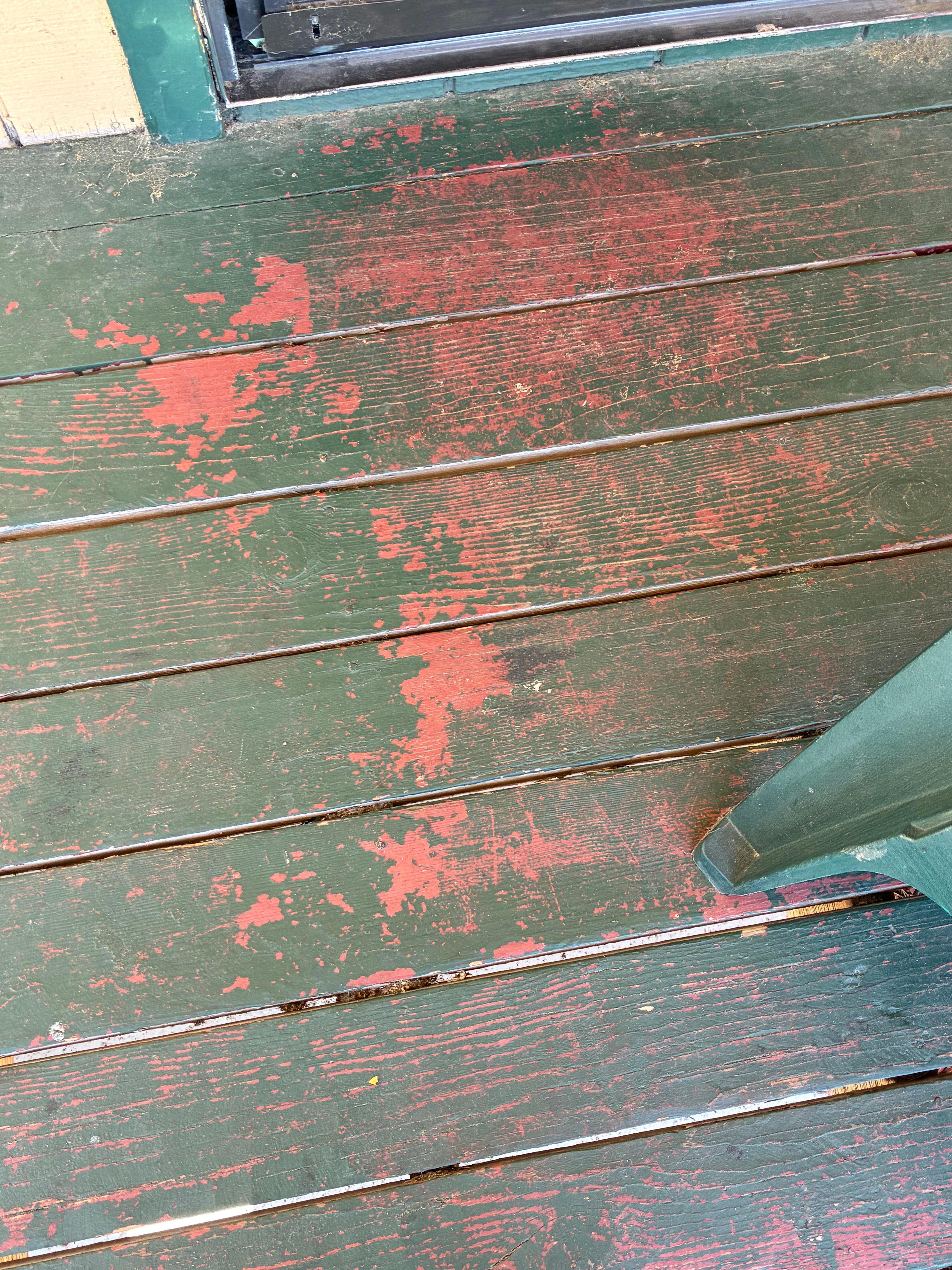 Deck patio Floor paint chipping off