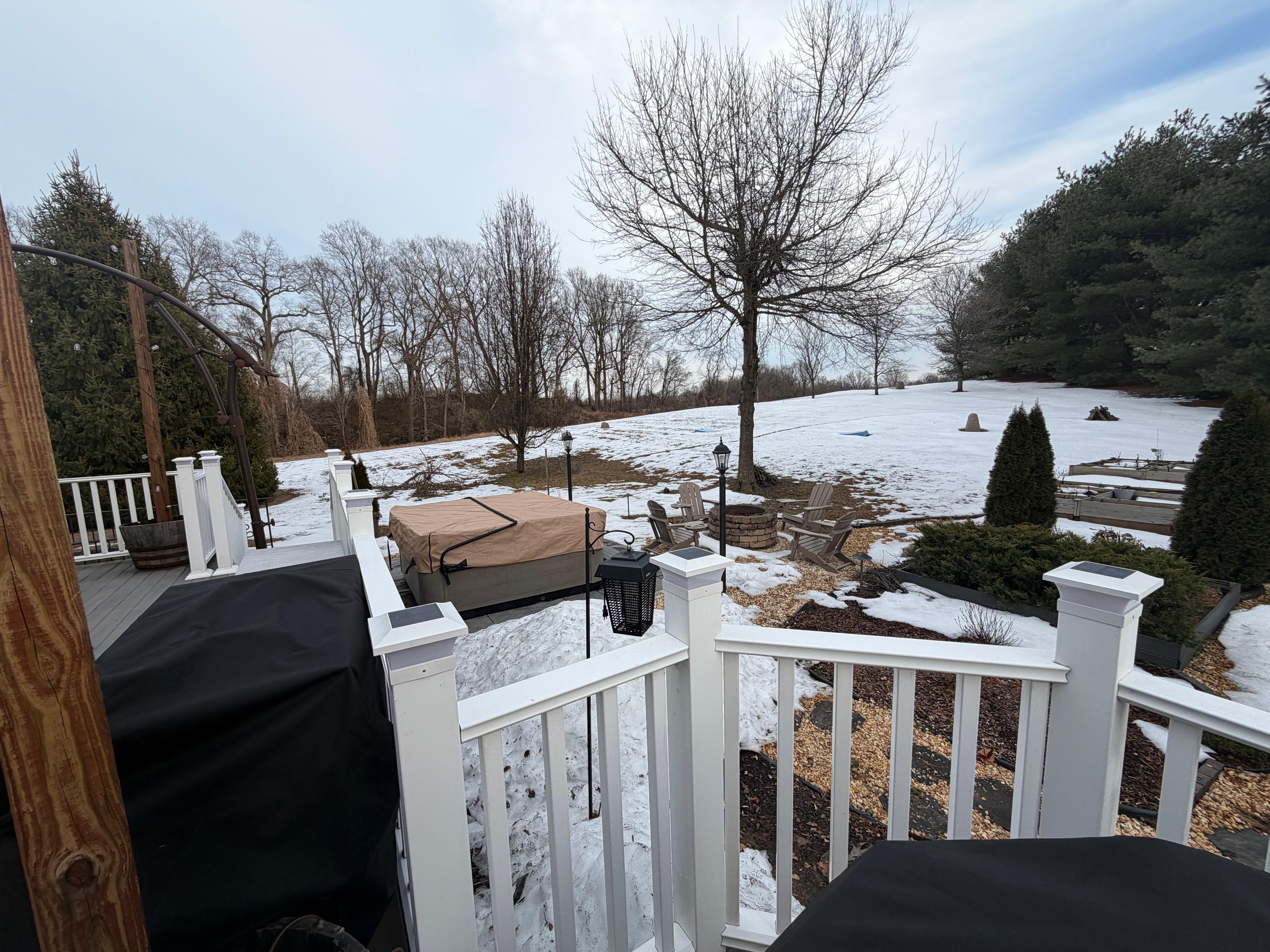 Hot tub pic from the deck