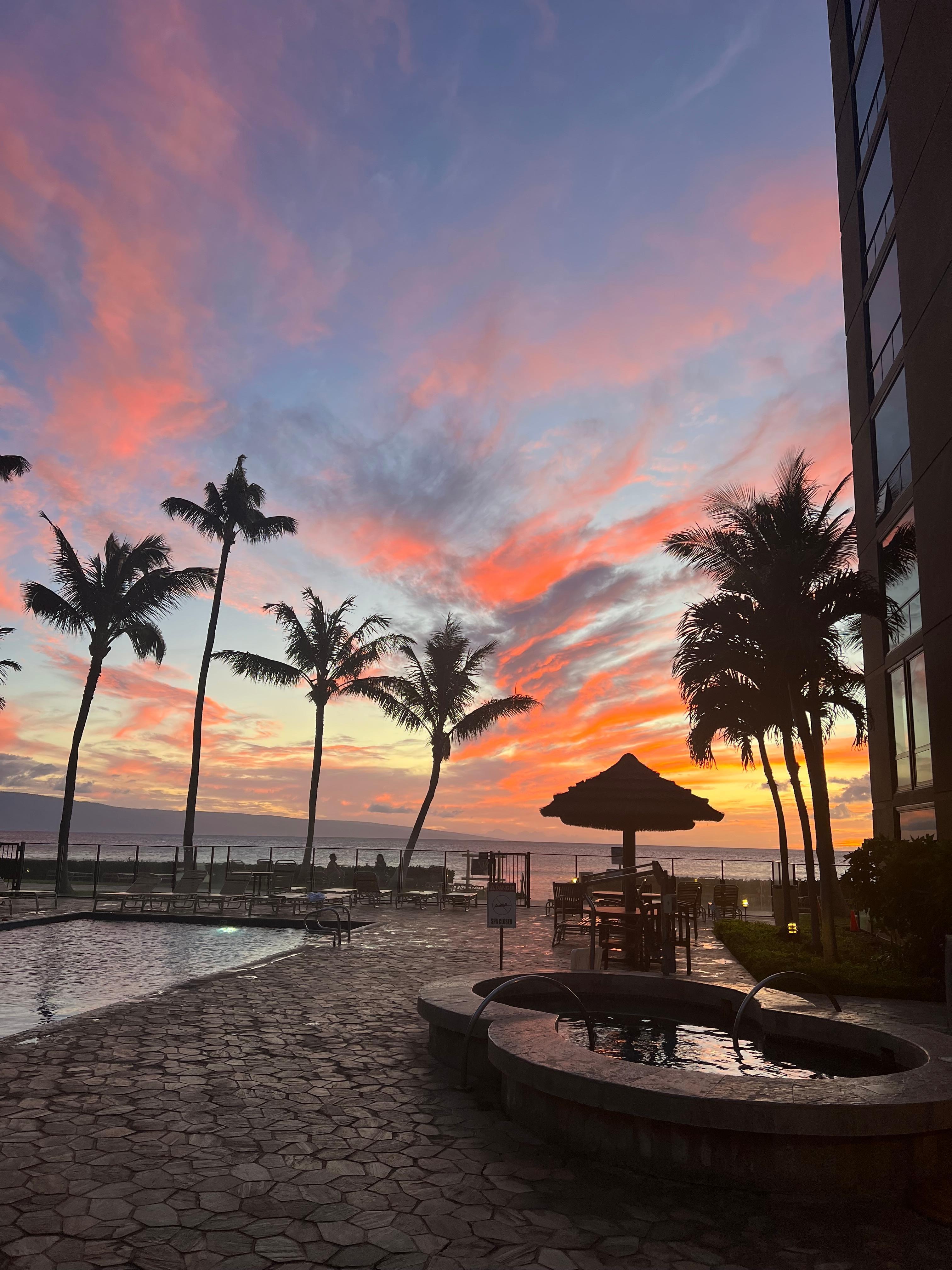 The pool was crystal clear