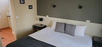 Master bedroom with access to shared bathroom