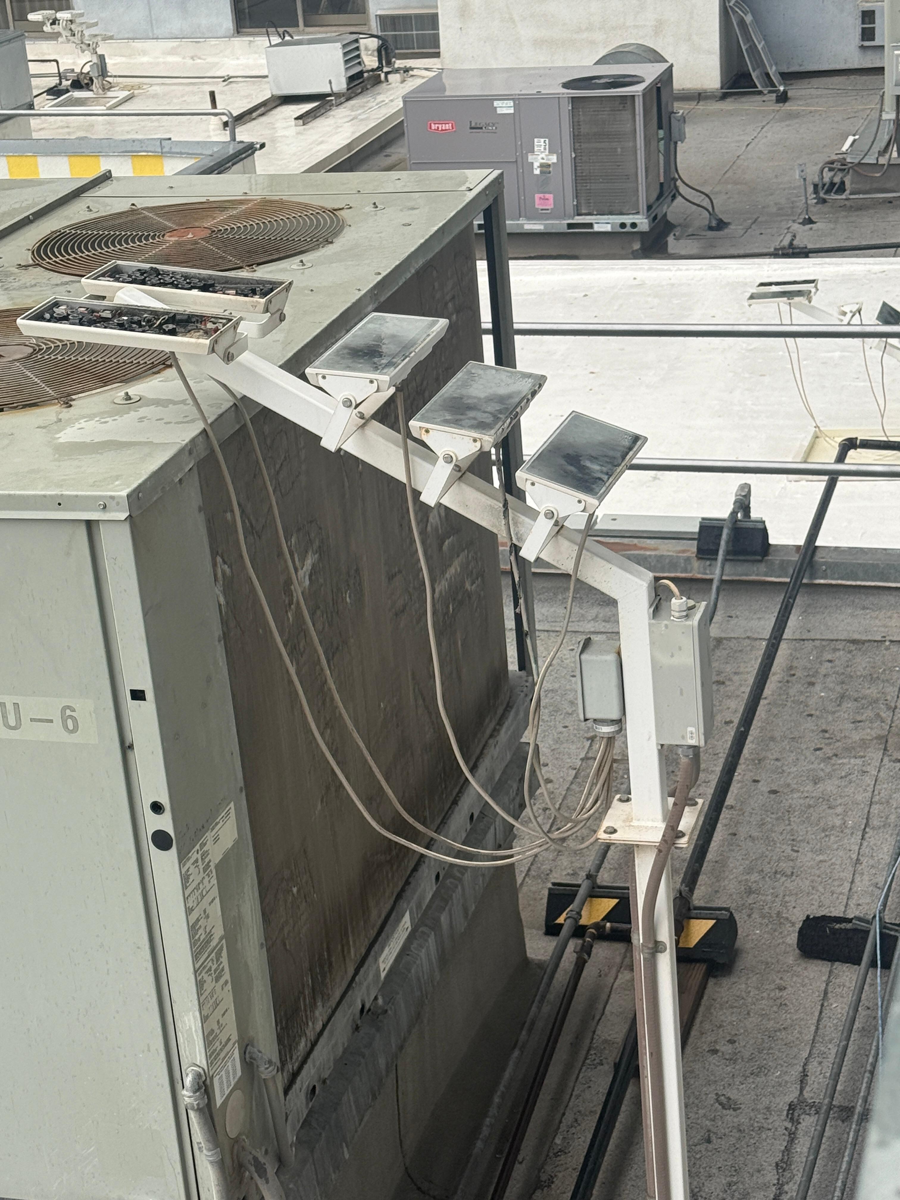 What was sparking up while it was raining 