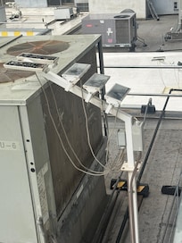 What was sparking up while it was raining