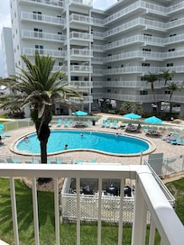 Pool right outside the condo