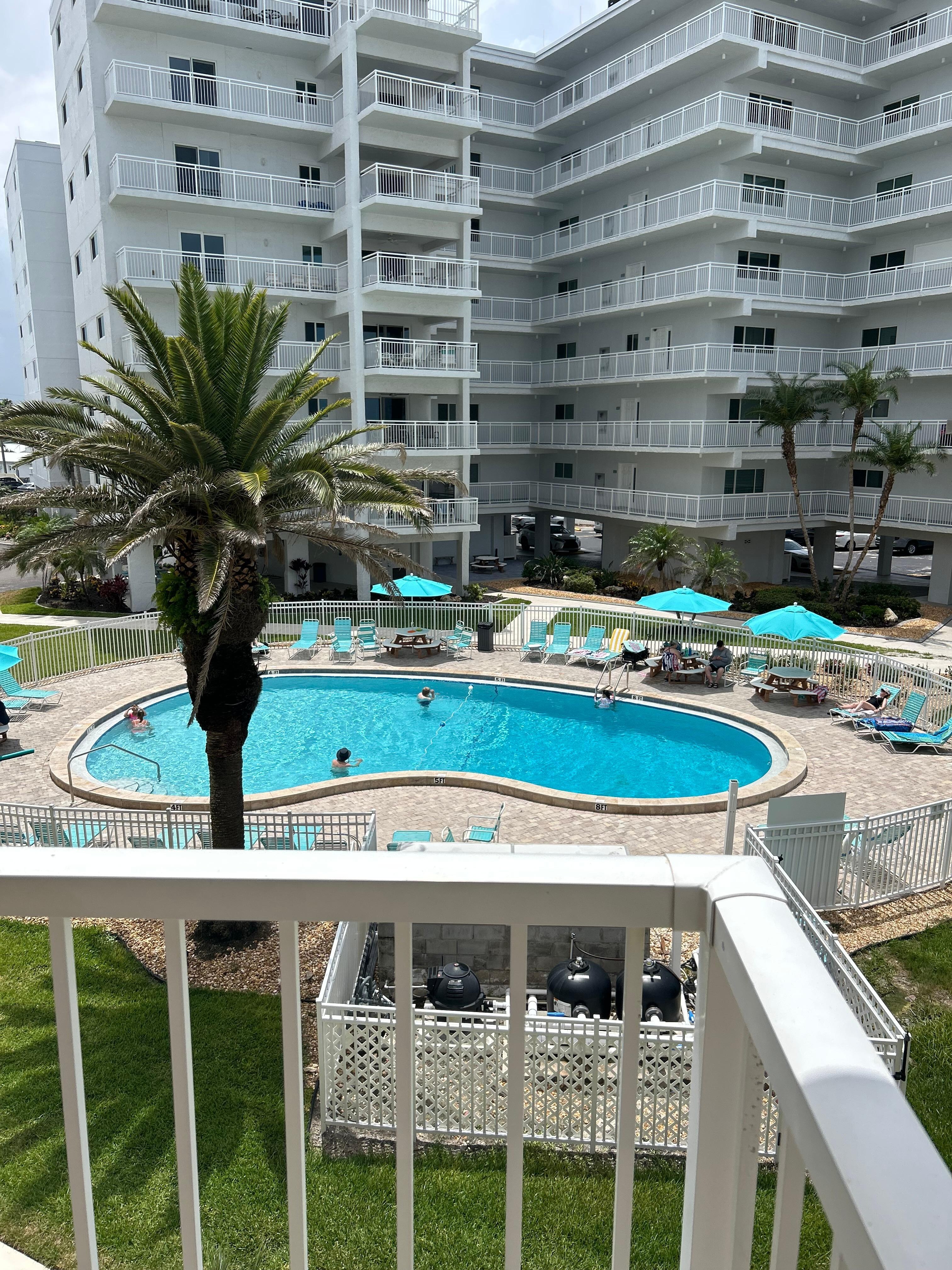 Pool right outside the condo