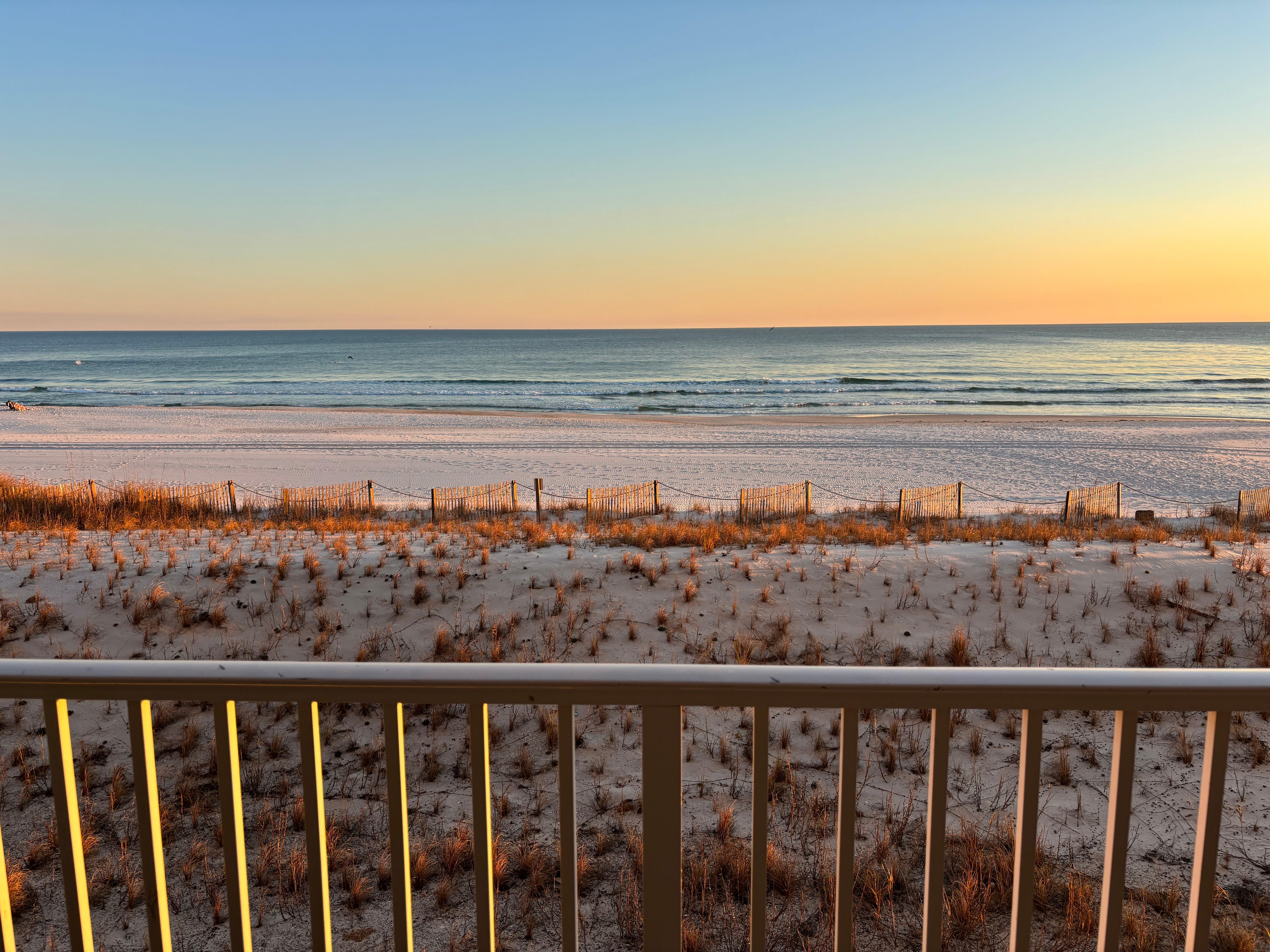 Relaxing and sunning on the large balcony.
