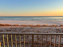 Relaxing and sunning on the large balcony.