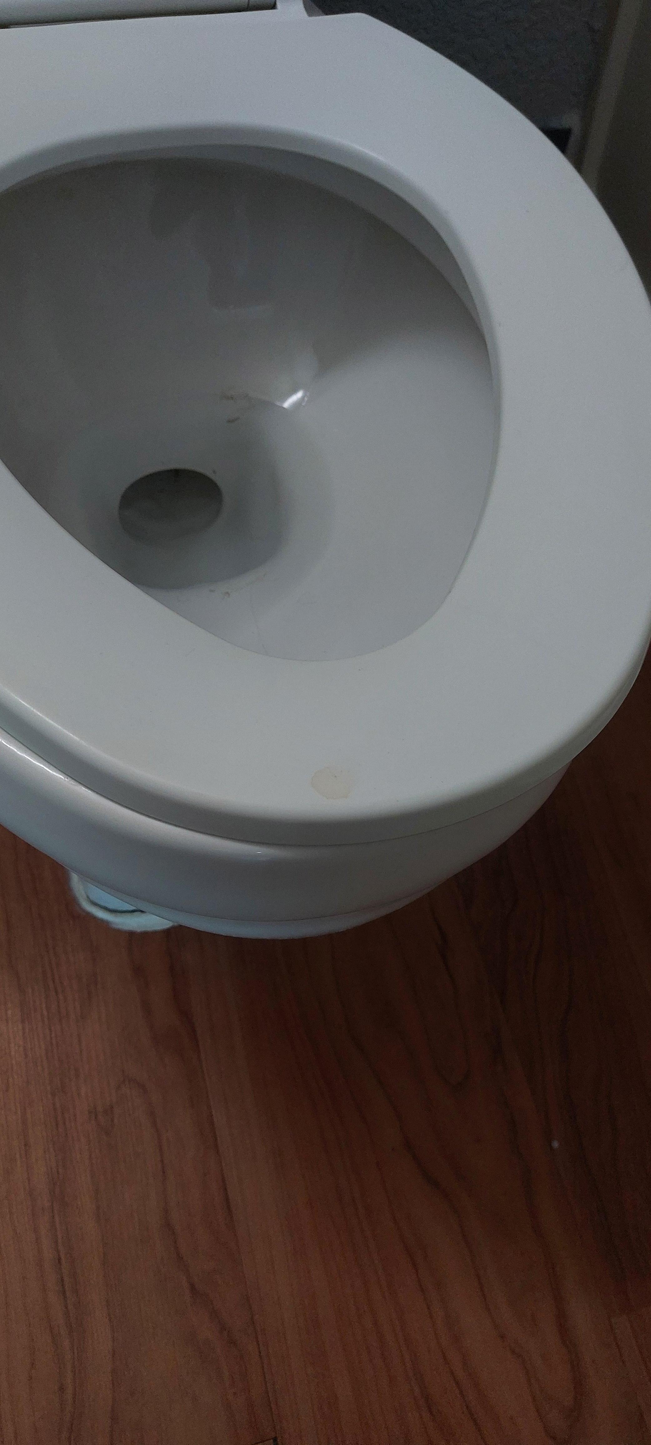 Toilet not cleaned