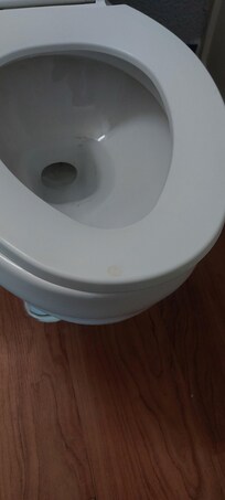 Toilet not cleaned