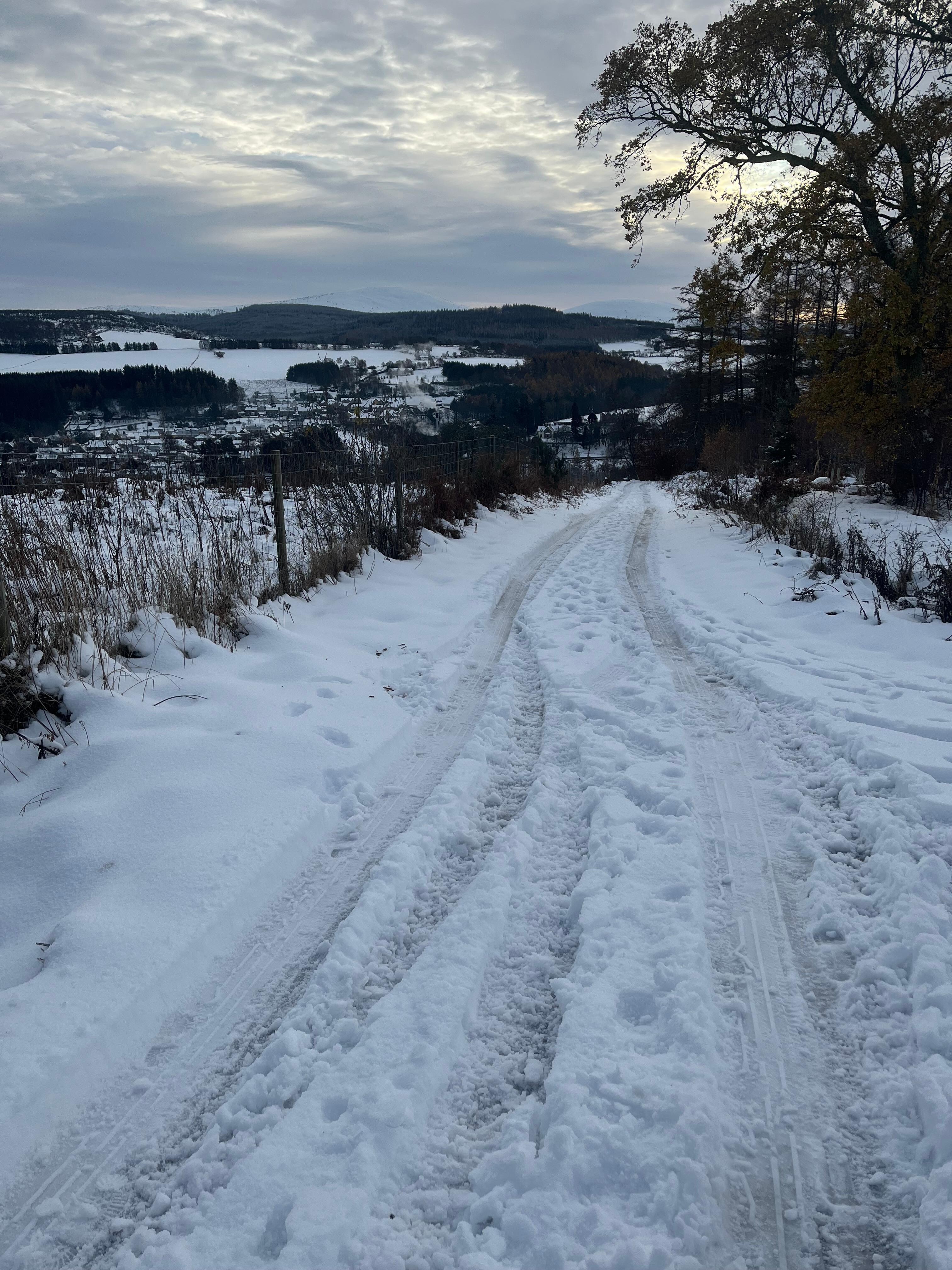 looking dow the hill 