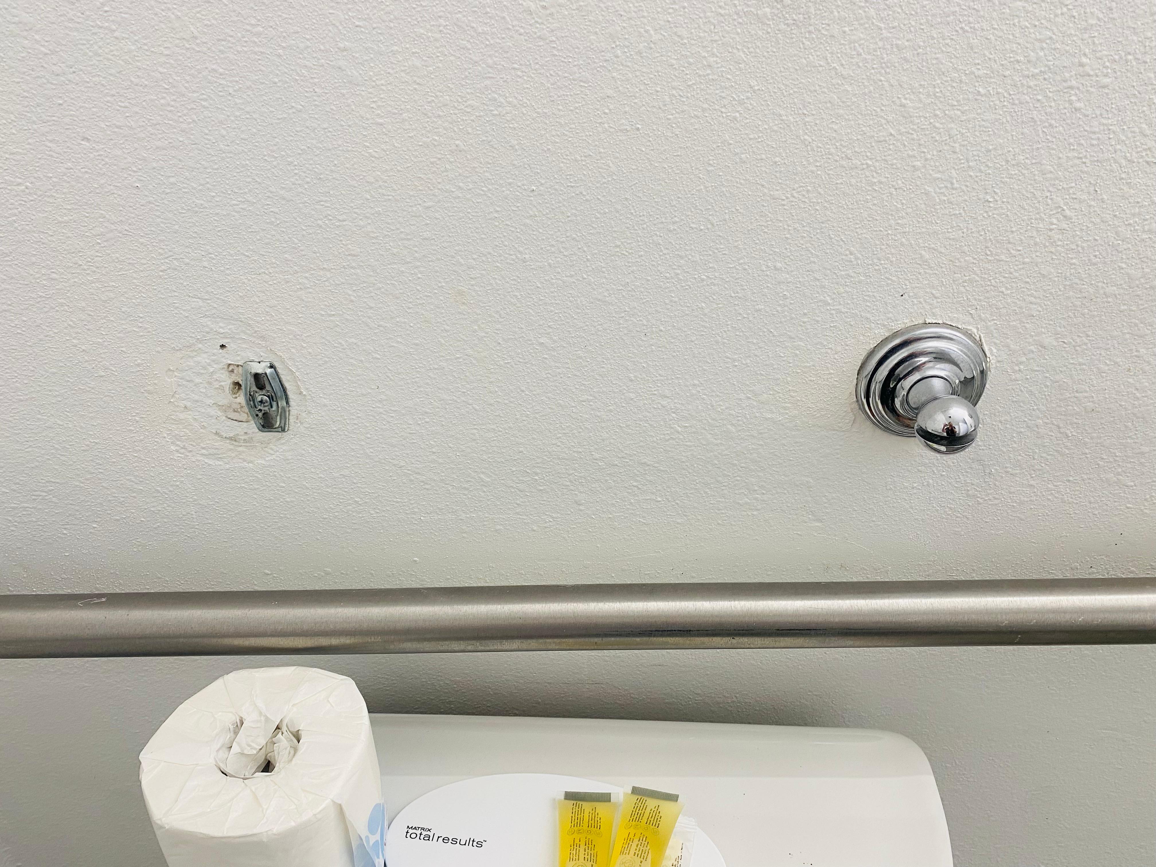 Broken towel bar