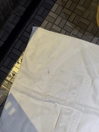 Dirty stained towels