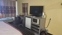 TV, Frig, Microwave, desk