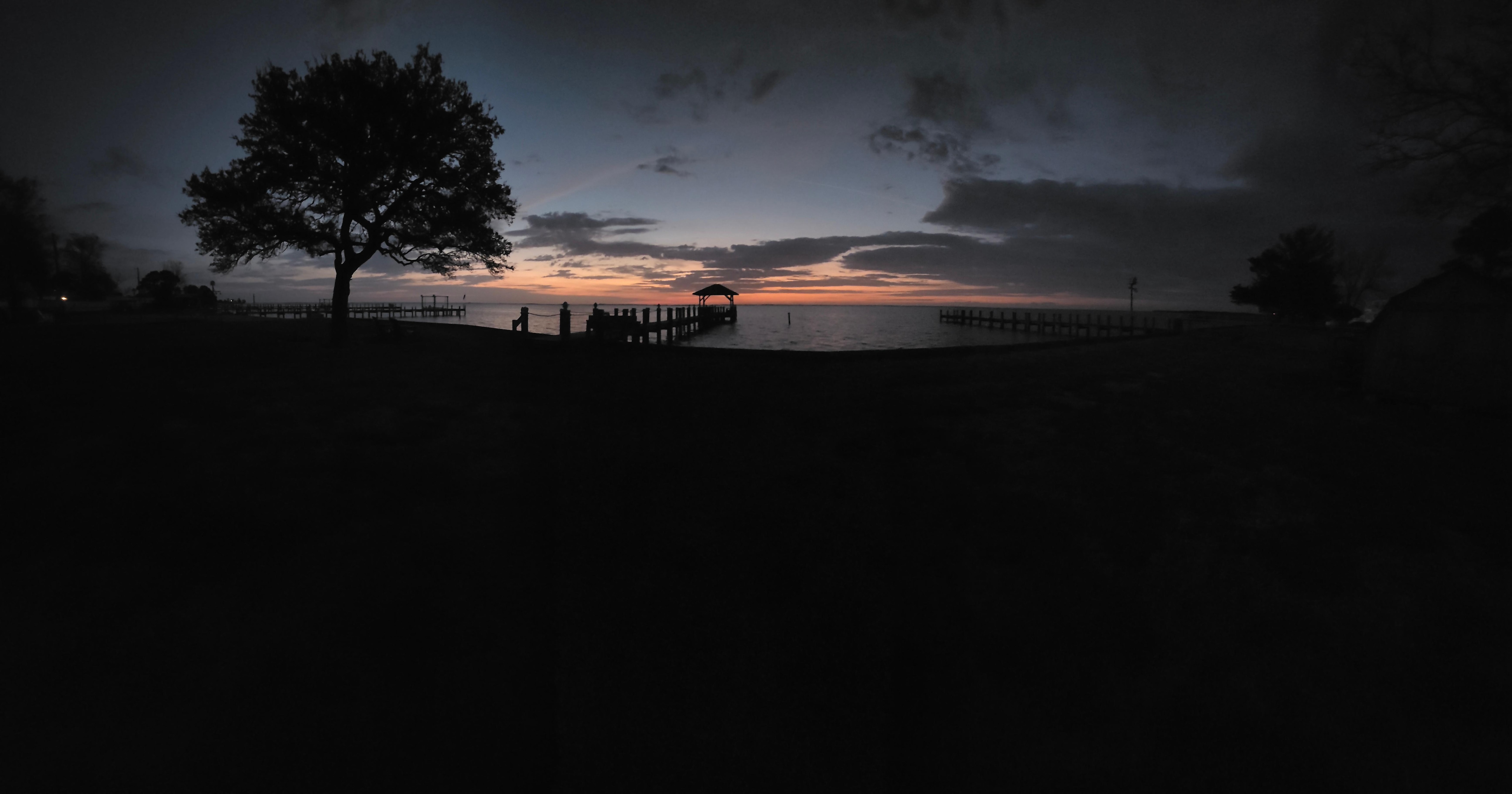 Beginning of sunrise 