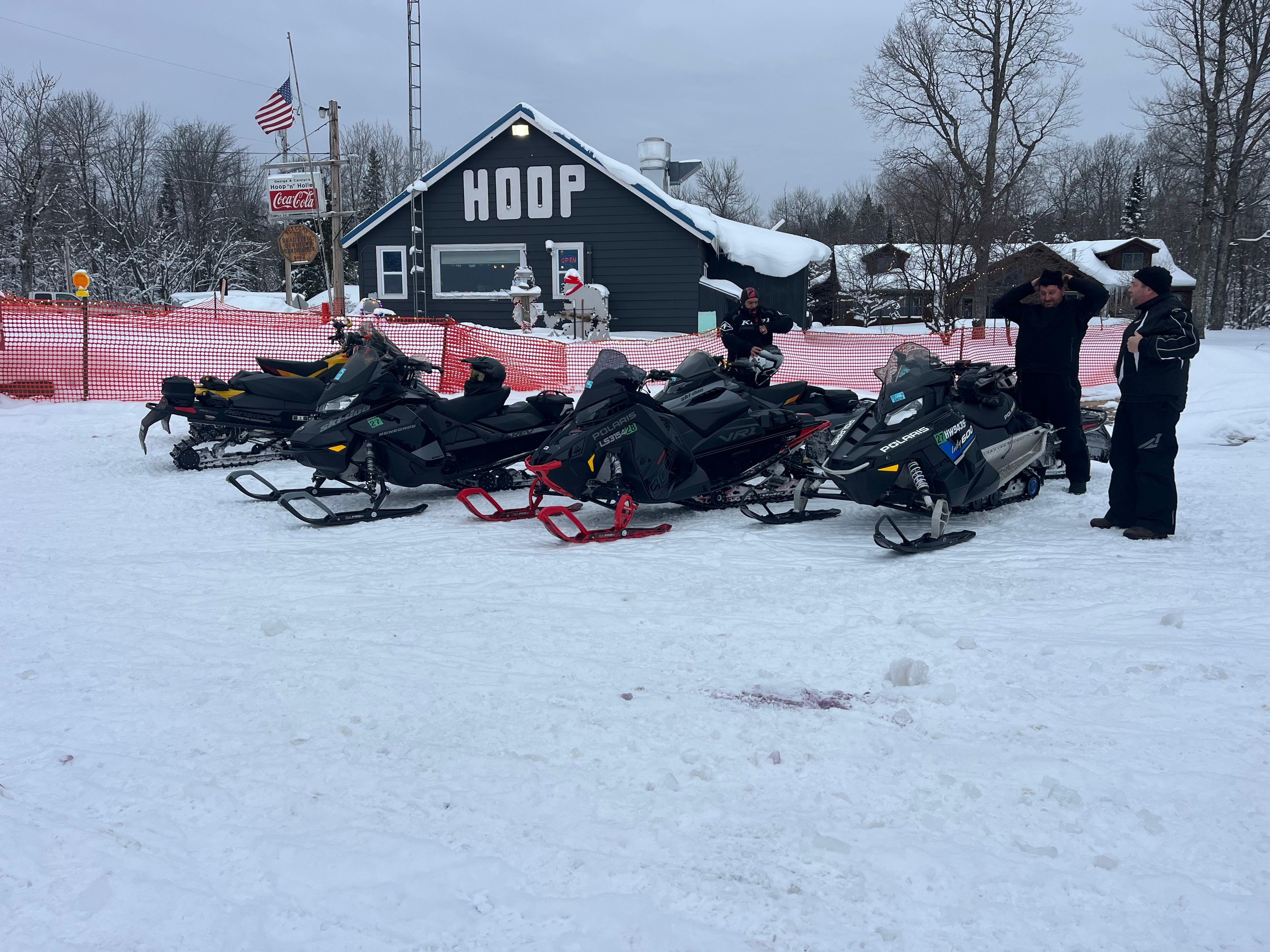 Rode down to the hoop great food, and cold beer