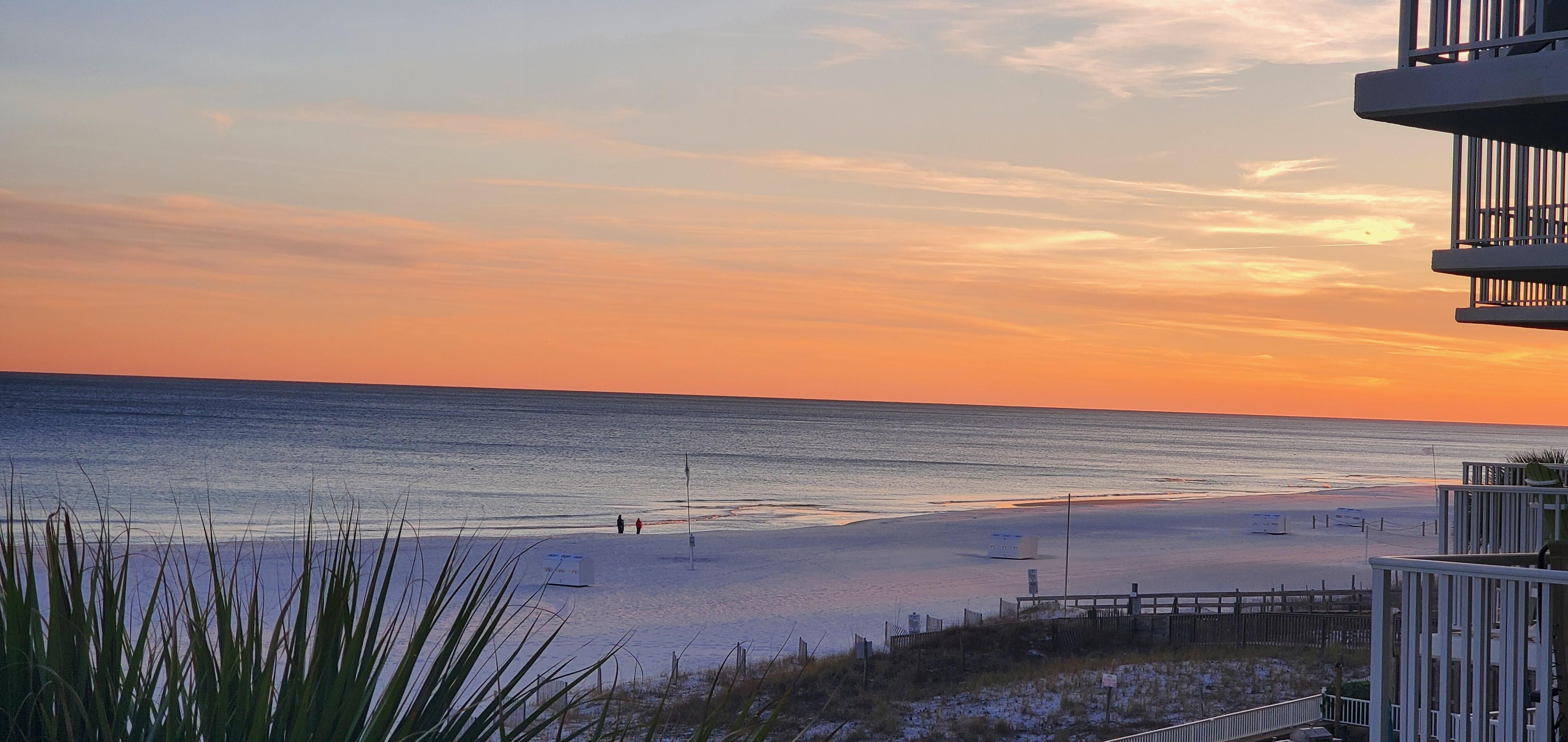 Sunset from the balcony