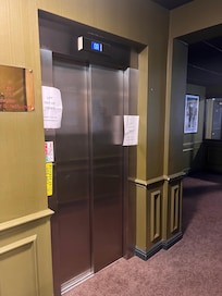 Only one elevator and out of service for duration of our stay.