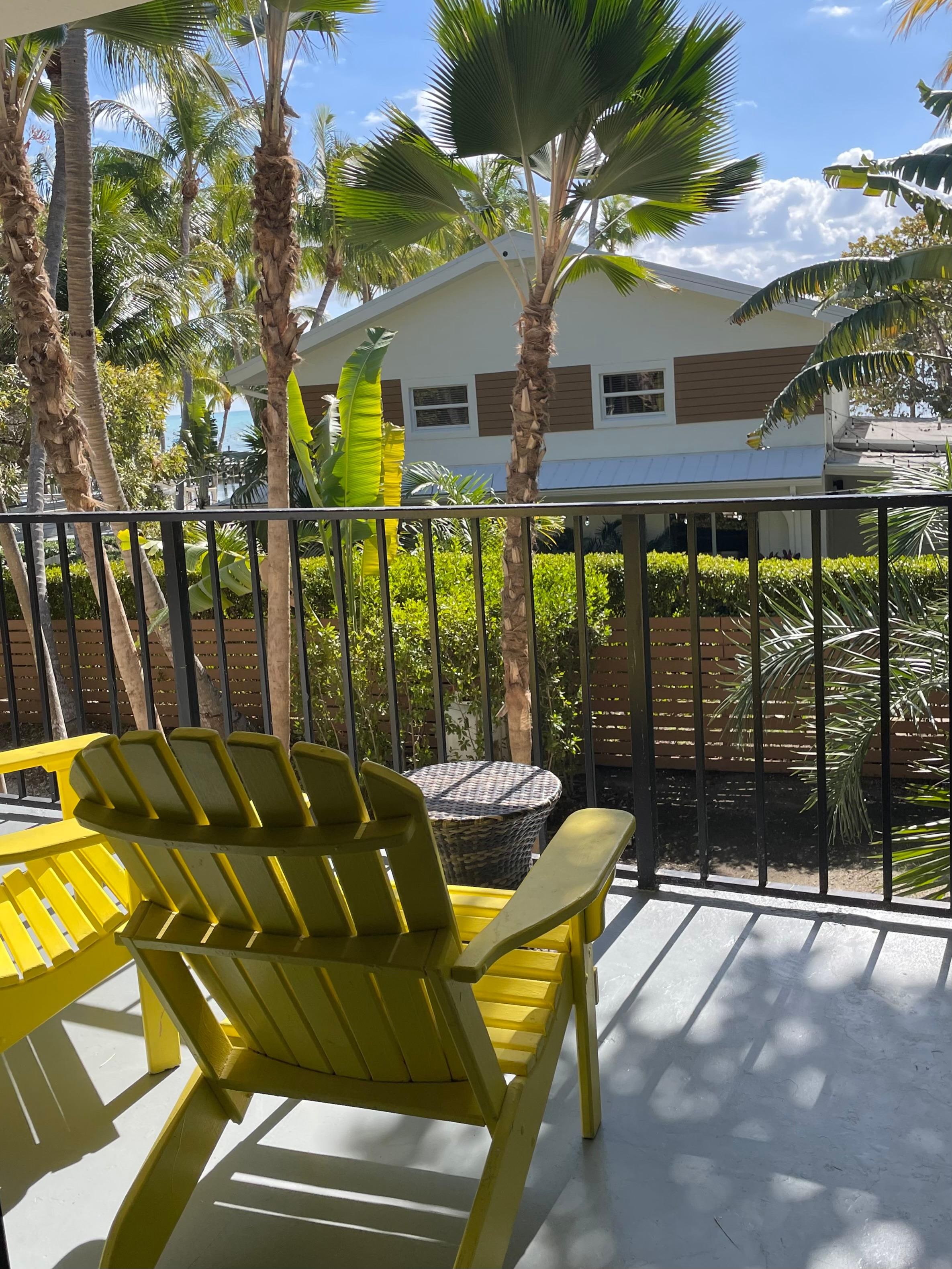 Room balcony with seating 