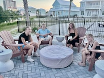 Hanging out in yard.