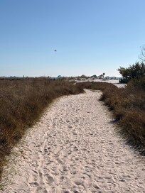 Across from resort. Quick walk to beach
