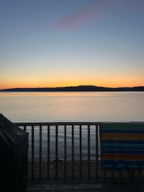 Sunrise from the deck