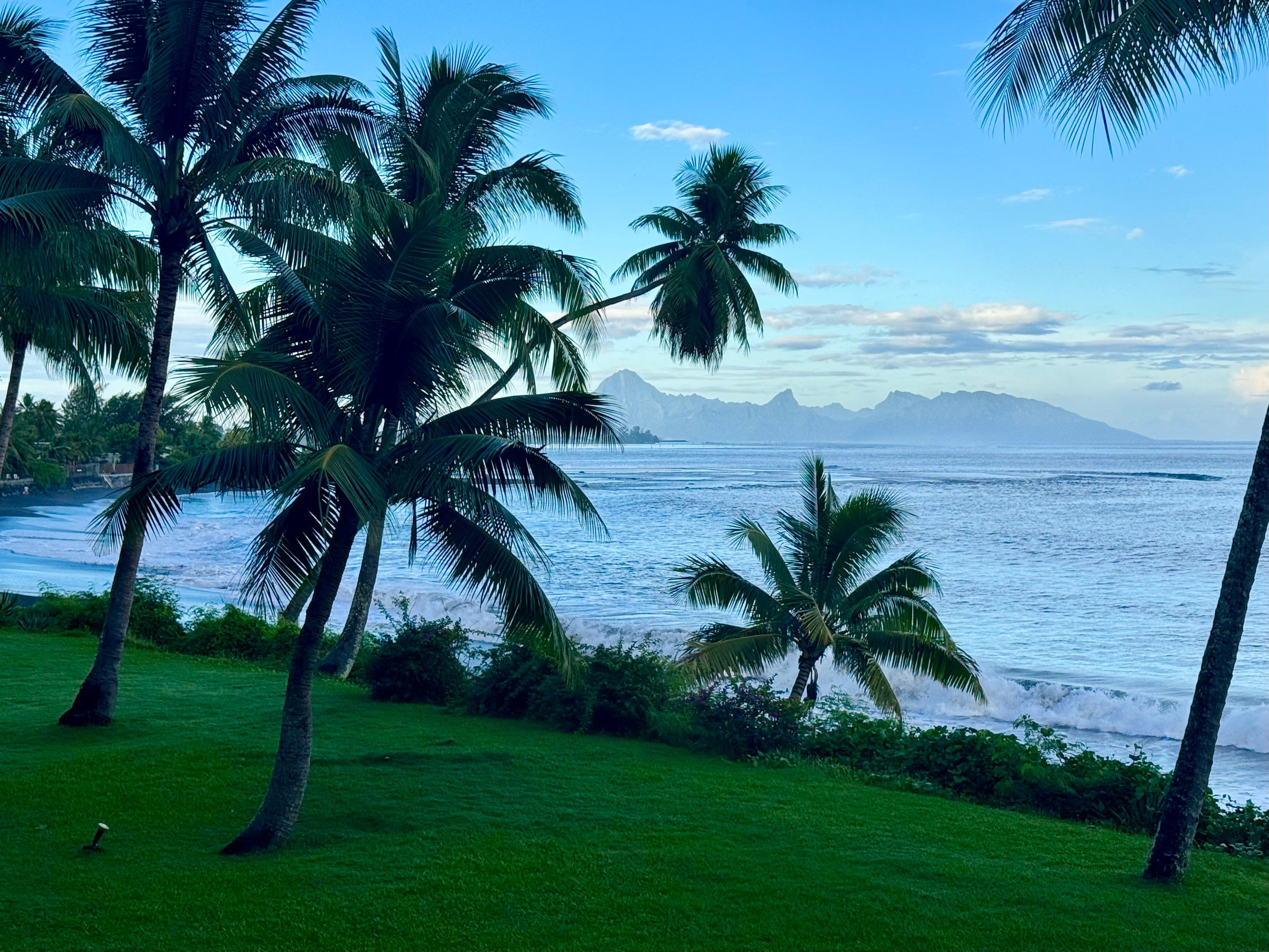 You can see Moorea from this property.