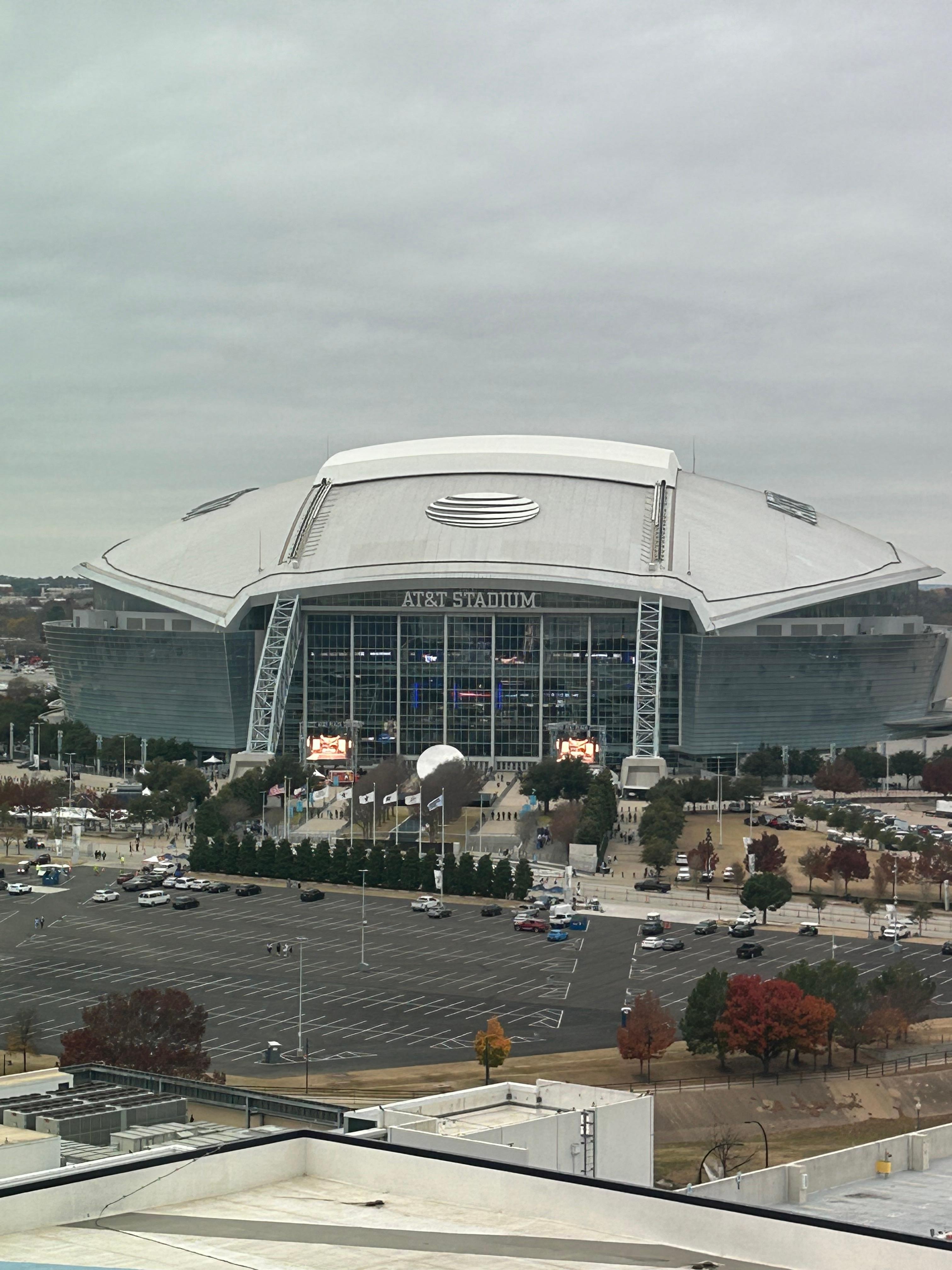View of AT&T Stadium from the hotel